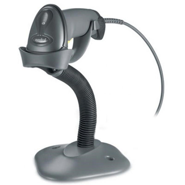 Picture of ZEBRA LS2208 LASER SCANNER 1D - BLACK WITH STAND (USB)